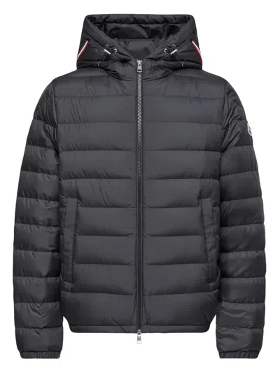 Moncler Down-filled Adjustable Hood Coat Size 3 In Black