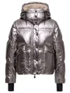 Moncler Calaque Down Jacket In Silver