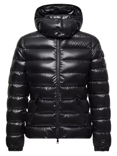 Moncler Down-filled Parka With Detachable Hood And Zip Pockets In Black