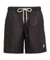 Moncler Drawline Swimming Trunks In Black