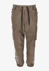 Moncler Drawstring Cargo Pants In Green