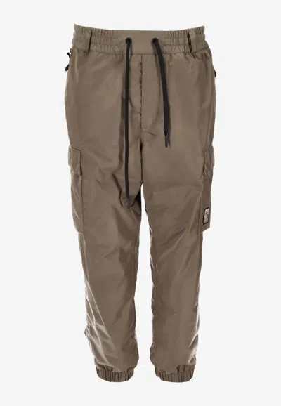 Moncler Drawstring Cargo Pants In Green
