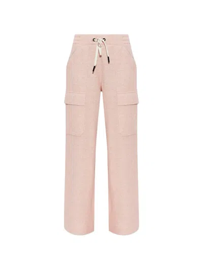Moncler Drawstring Cargo Trousers In Pink