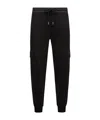 Moncler Cotton Blend Jogger Trousers In Black