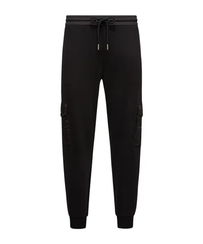 MONCLER MONCLER LOGO PATCH DRAWSTRING SWEATPANTS