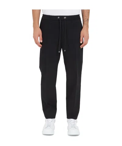 Moncler Drawstring Casual Pants In Black