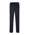 Moncler Drawstring Casual Pants In Blue