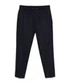 Moncler Navy Drawstring Track Pants In Blue