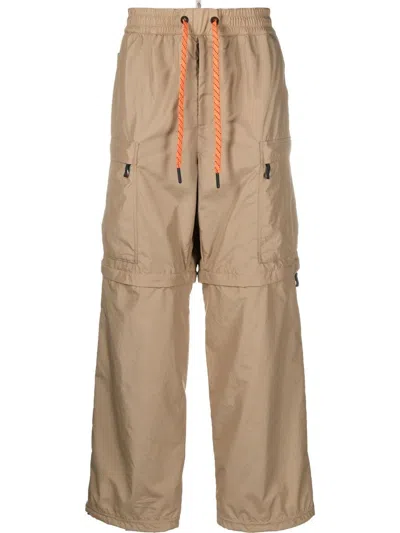 Moncler Beige Nylon Cargo Pants