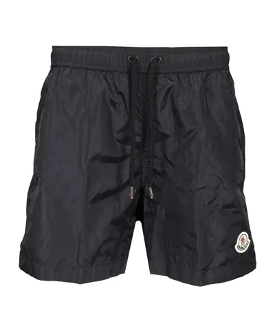 Moncler Drawstring Elastic Waist Swim Shorts