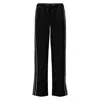 Moncler Satin Track Pants Black In Black