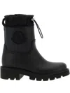 Moncler Kickstream Calf Height Rain Boots In Black