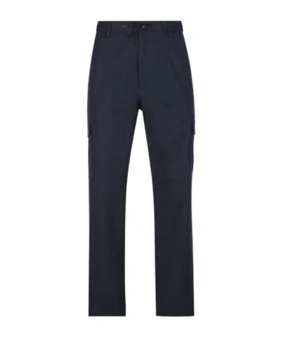 Moncler Drawstring Gabardine Jogging Pants In Blue