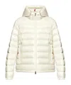 Moncler Drawstring Hood Down Jacket In White