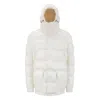 Moncler Drawstring Long Sleeve Jacket In White