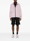 Moncler Valencay Drawstring Windbreaker Jacket In Pink