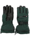 Moncler Drawstring Padded Gloves In Green
