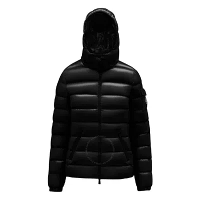 Moncler Drawstring Padded Long Sleeve Jacket In Black