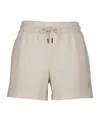 Moncler Drawstring Shorts In White