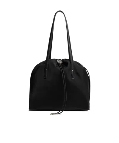 Moncler Drawstring Shoulder Bag In Black