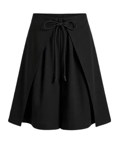 Moncler Drawstring Skirt In Black