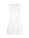 Moncler Drawstring Sleeveless Dress In White