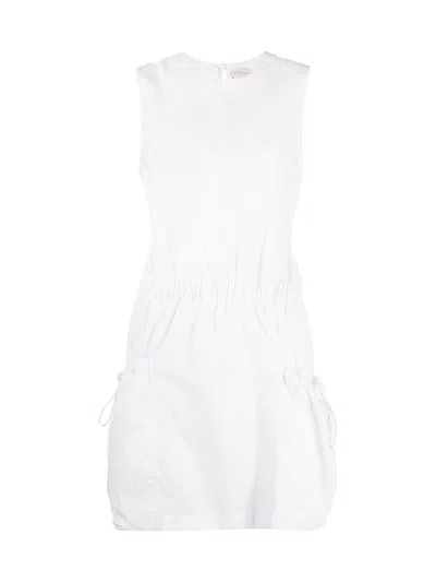 MONCLER MONCLER DRAWSTRING SLEEVELESS DRESS