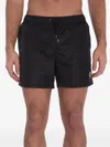 Moncler Drawstring Swimsuit In Black
