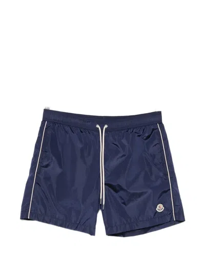 Moncler Drawstring Swim Shorts In Blue