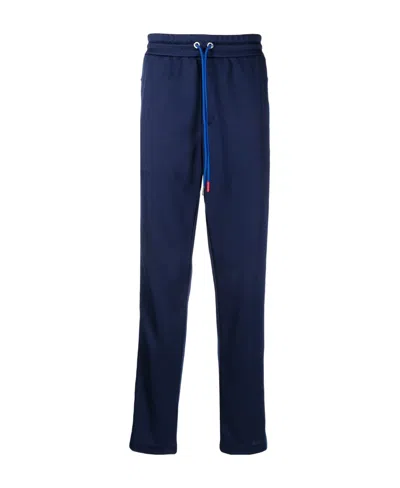 Moncler Drawstring Track Pants In Blue