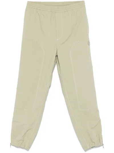Moncler Drawstring Track Pants In Green