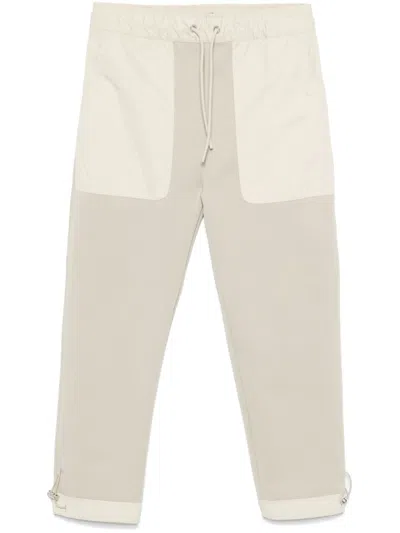Moncler Drawstring Track Pants In Nude