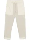 Moncler Drawstring Track Pants In Nude