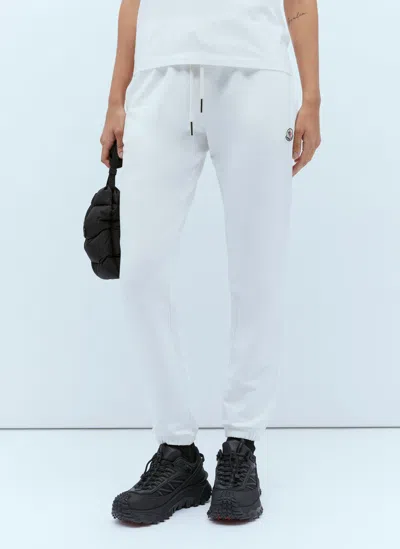 Moncler Drawstring Track Pants In White