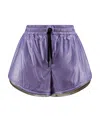Moncler Polartec® Insulated Nylon Ripstop Shorts In Purple