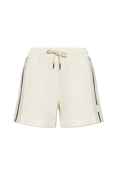 Moncler Logo Patch Track Shorts In White