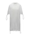 Moncler Drawstring-trim Midi T-shirt Dress In White