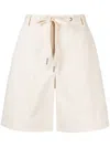 Moncler Drawstring-waist Knee-length Shorts In Nude