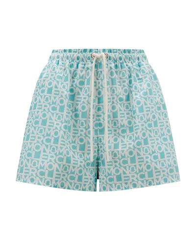 MONCLER LOGO PRINT SHORTS