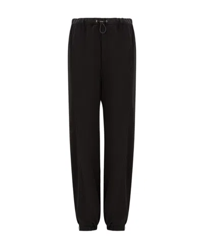 Moncler Drawstring-waist Slim-fit Trousers In Black