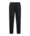 Moncler Water-repellent Jogging Pants Blue In Black