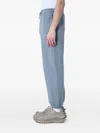 Moncler Drawstring-waistband Logo-detail Track Pants In Blue