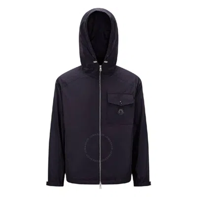 Moncler Drawstring Windbreaker Jacket In Blue