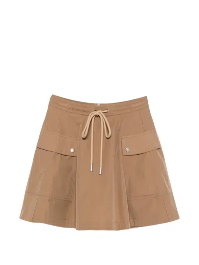Moncler Drawstring-waist Mini Skirt In Multi