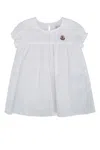 Moncler Round Neck Short Sleeve Dress In 001
