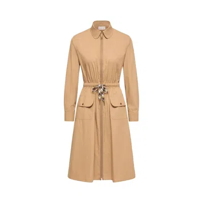 Pre-owned Moncler Dress 'beige' | Cream | Women's Size 42