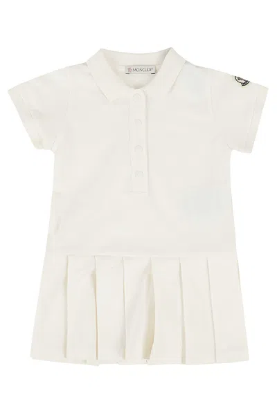 Moncler Kids' Dress In Bianco