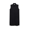Moncler Cotton Midi Dress In Black