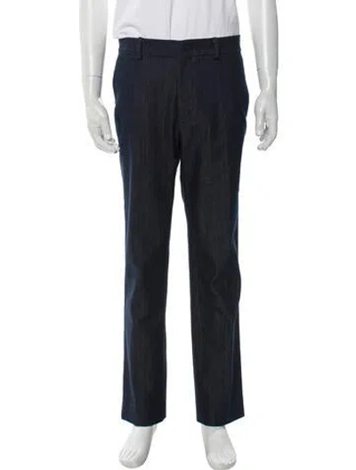 Pre-owned Moncler Dress Pants In Blue