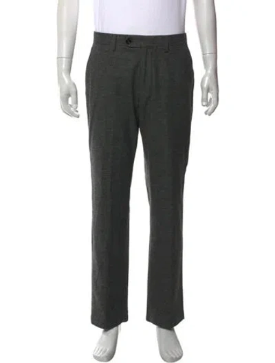 Pre-owned Moncler Dress Pants In Gray